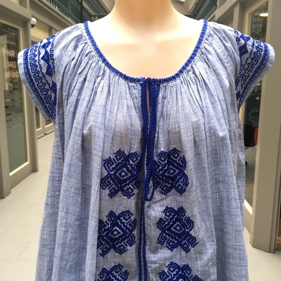 NWOT Christophe Sauvat OSFA Embroidered Dress - Picture 2 of 7